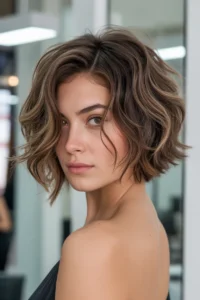 Undercut Bob with Textured Layers