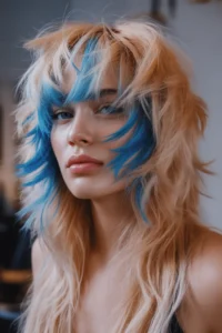 Wolf Cut with Chunky Highlights (Y2K Look)