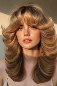 90s Blowout with Curtain Bangs