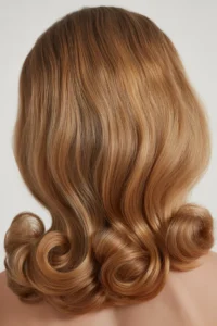 90s Blowout with Straight Crown + Curled Ends