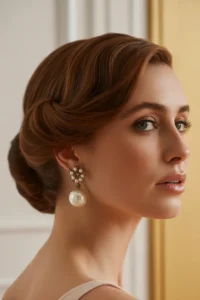 Brunette French Twist