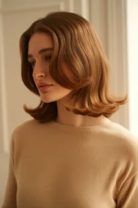 Brunette Hair with Minimal Soft Waves