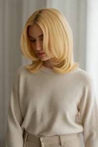 Butter Blonde Straight Hair