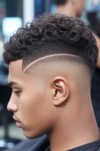 Curly Hair + High Fade