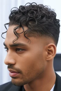 Curly Hair + Slick Back (Soft)