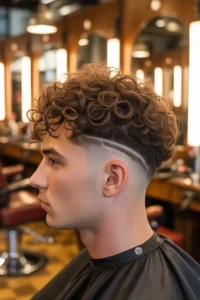 Curly Hair + Tapered Neckline