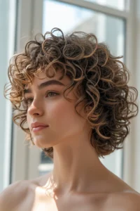 Curly Wolf Cut for Tight Curls