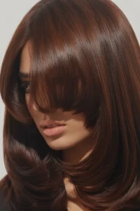 Deep Brunette with Glossy Finish + Minimal Layers