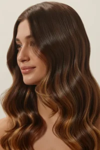 Espresso Brown with Face-Framing Highlights