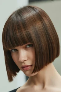 Kitty Cut on Straight Hair