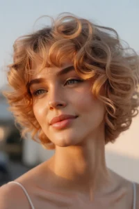 Kitty Cut with Soft Curls