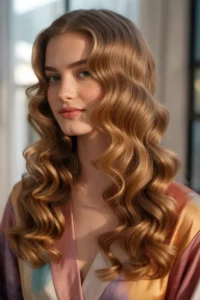 Long Soft Curls with Shine