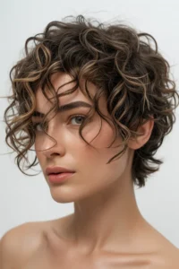 Short Curly Wolf Cut (Bixie Wolf)