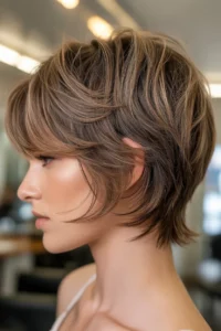 Short Shag for Thick Hair