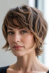 Short Shag with Side Bangs