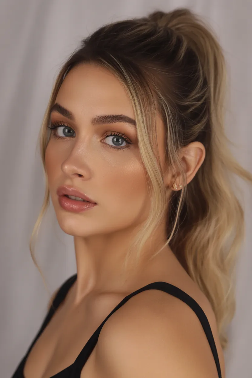 Sleek High Ponytail Glam