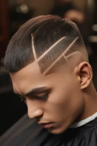 Subtle Mullet with Hard Part