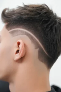 Subtle Mullet with Low Skin Fade