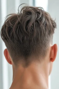 Subtle Mullet with Messy Top