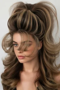 Voluminous 90s Blowout Ponytail