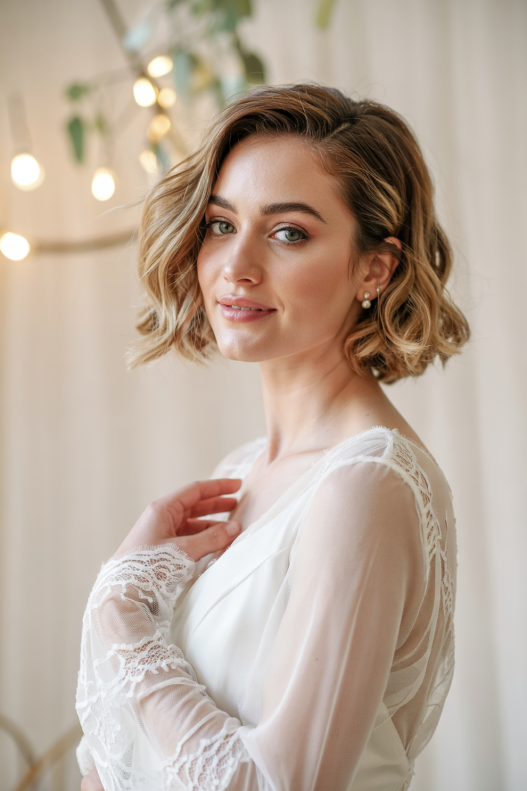 19 Short Bridal Hairstyles for Modern Brides