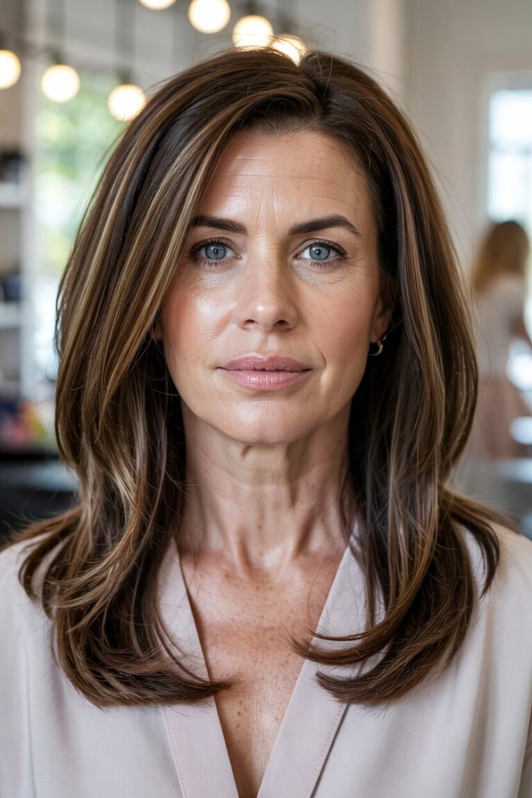 17 Long Hairstyles for Women Over 50